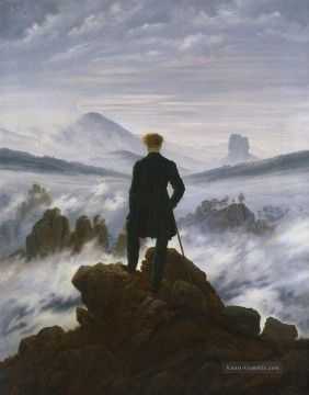 Caspar David Friedrich Werke - Wanderern über dem Meer Caspar David Friedrich von Romantischen Nebeln HSE